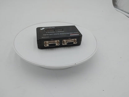 Excellent Condition Starview 2 Port Slim KVM Switch with Audio SV211KUSB Black