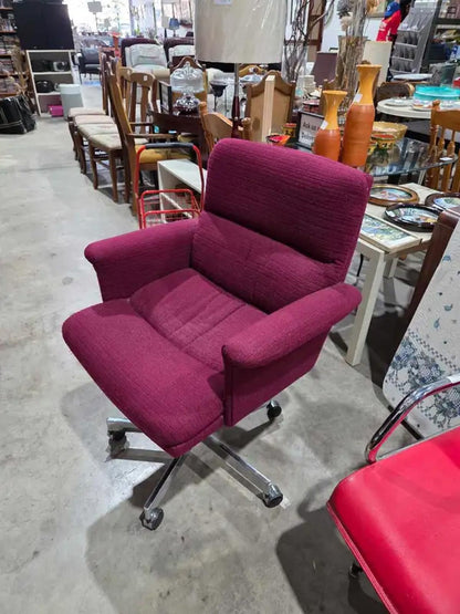 Burgundy Comfy Office Chair