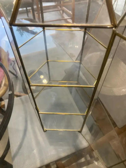 Golden 3-tier Terrarium Display Case
