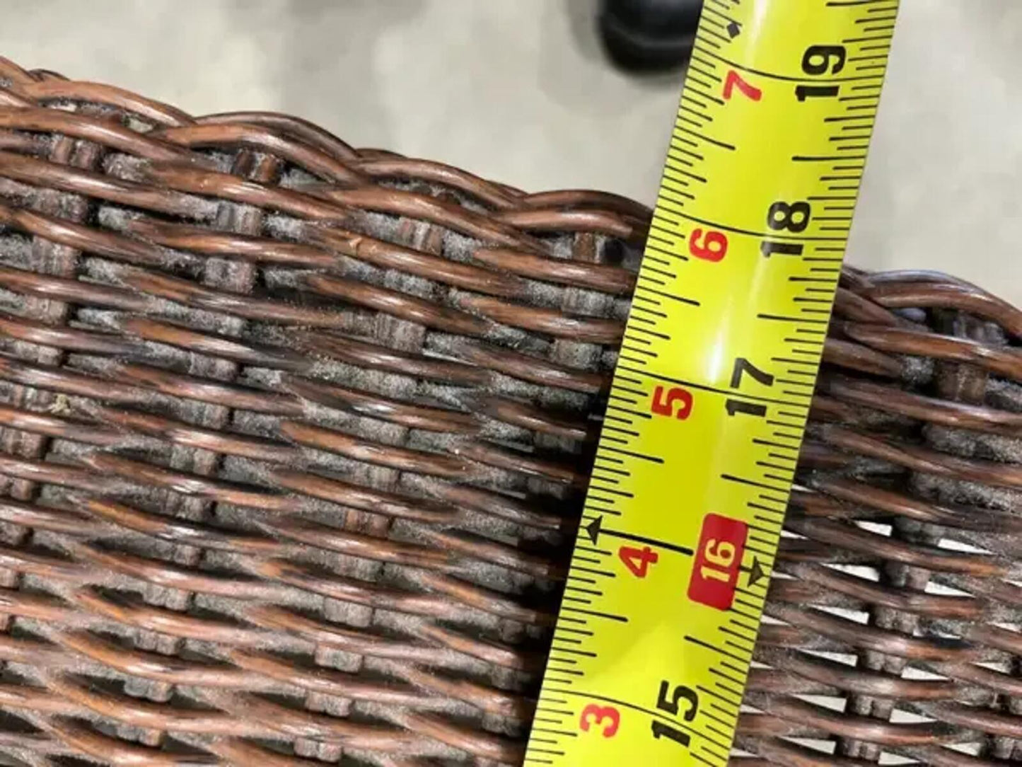 Wicker Bench/Stool with handles