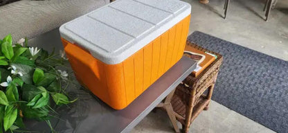 Vintage Orange Coleman Poly-Lite Cooler 21 x 13 x 12.5