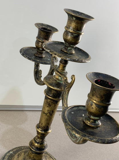 Vintage 3 arm candelabra candle holders