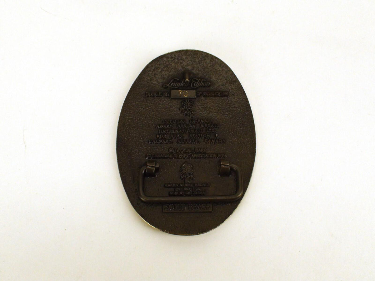 Vintage Calgary 88 Olympic Ceremonies Belt Buckle - Limited Edition 70/350 Rare