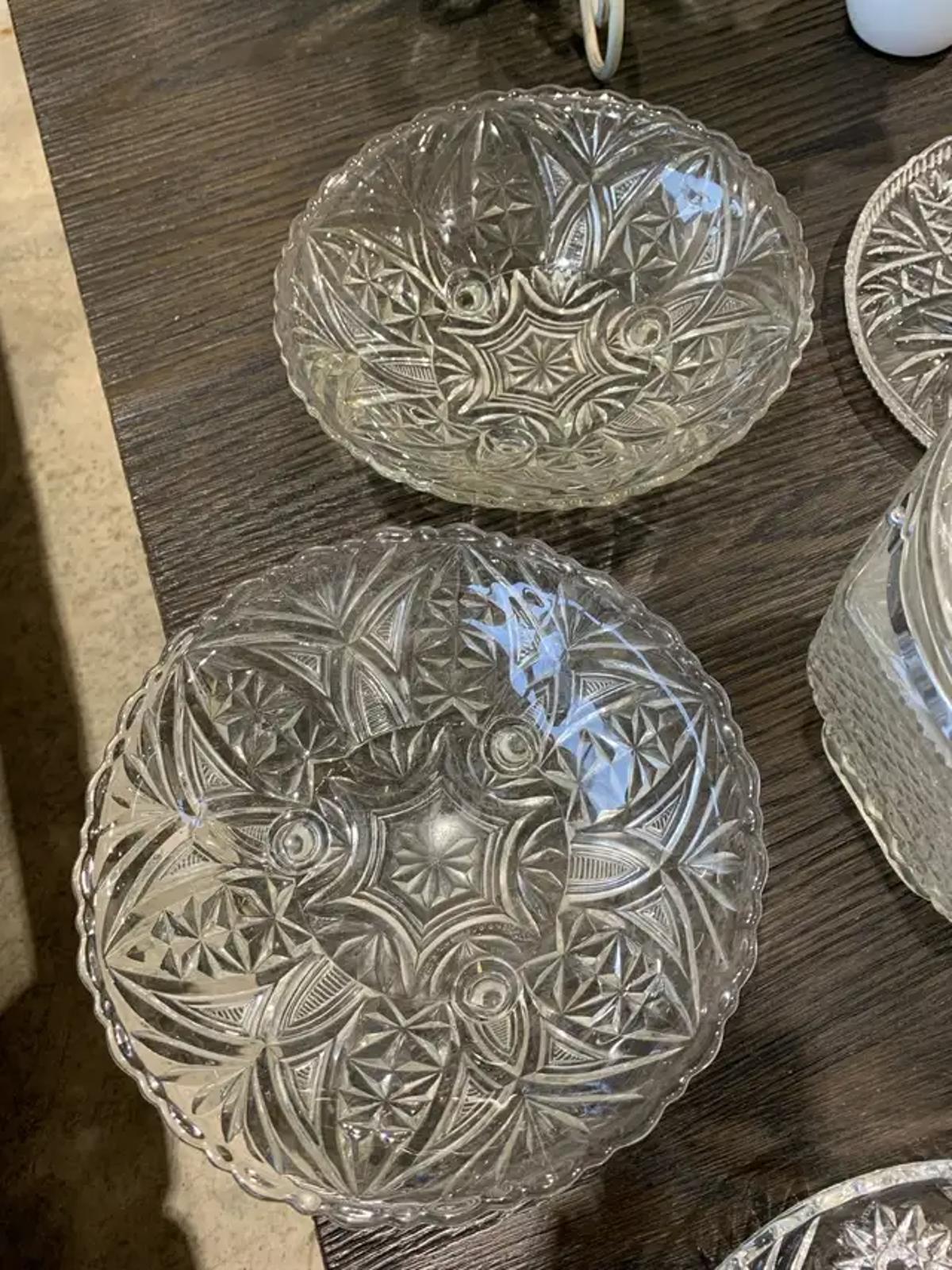 Glass Serving Plates - set of 4
