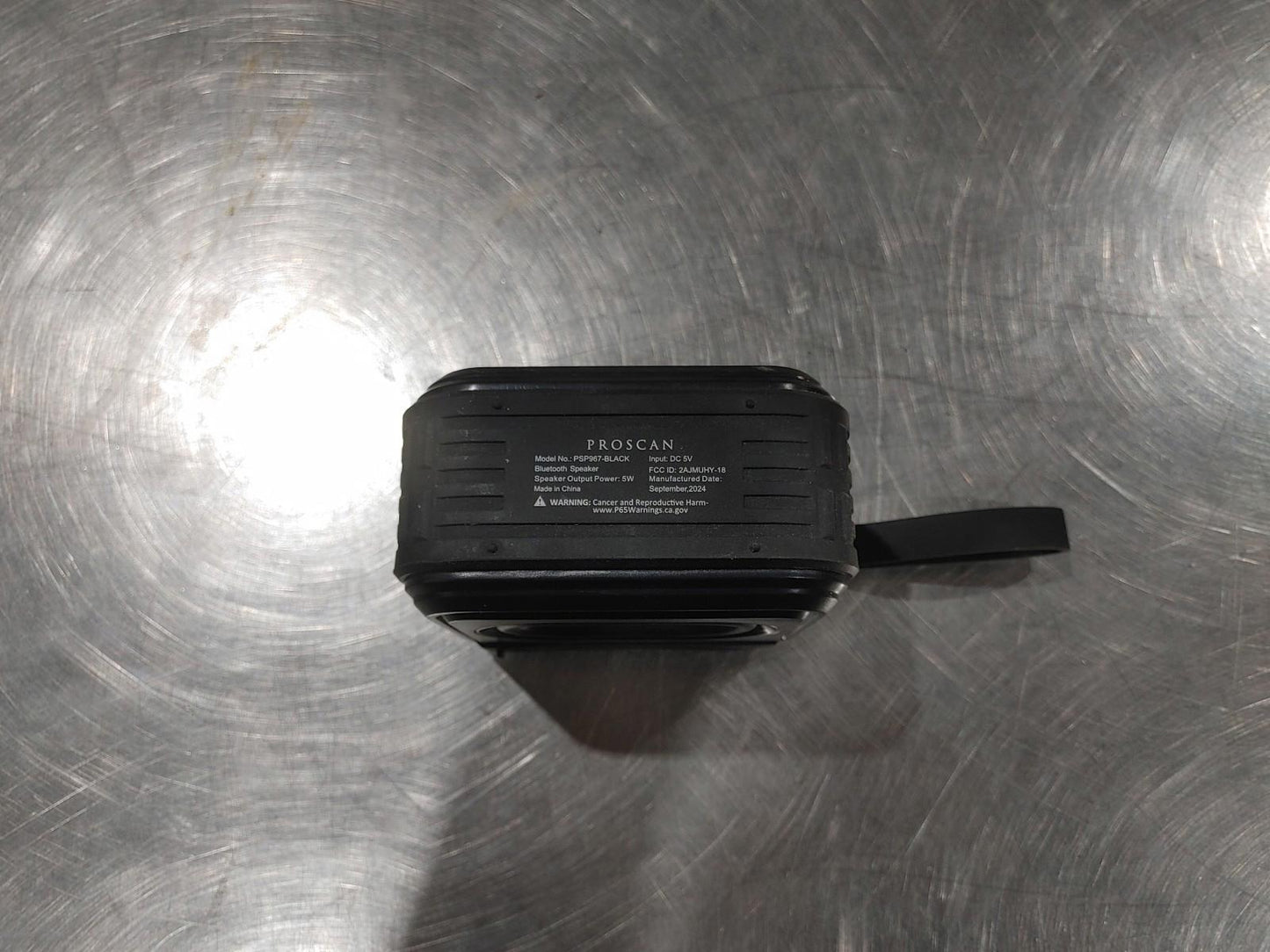 Good Condition Proscan PSP967-BLACK Portable Rugged Bluetooth Speaker Working