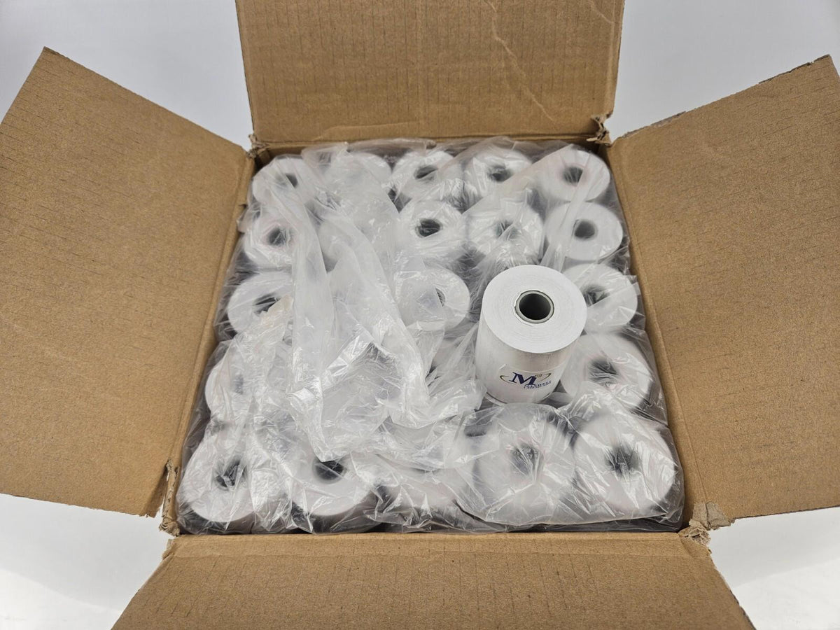 100 Rolls 2 1/4" x 81' Thermal Printer Roll Paper BPA Free