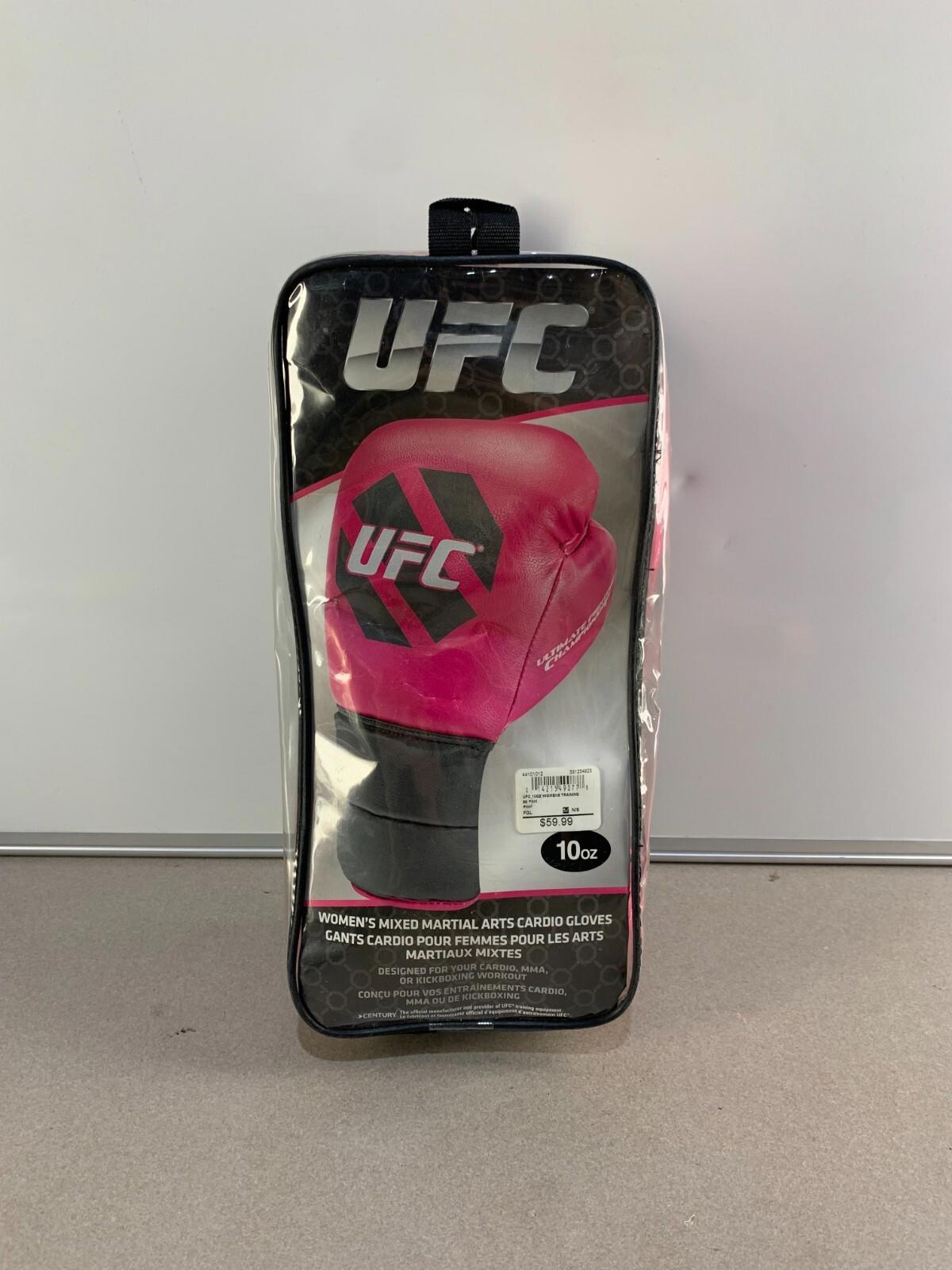 Gants de boxe MMA Cardio Kickboxing roses pour femmes UFC (10 oz) en excellent état