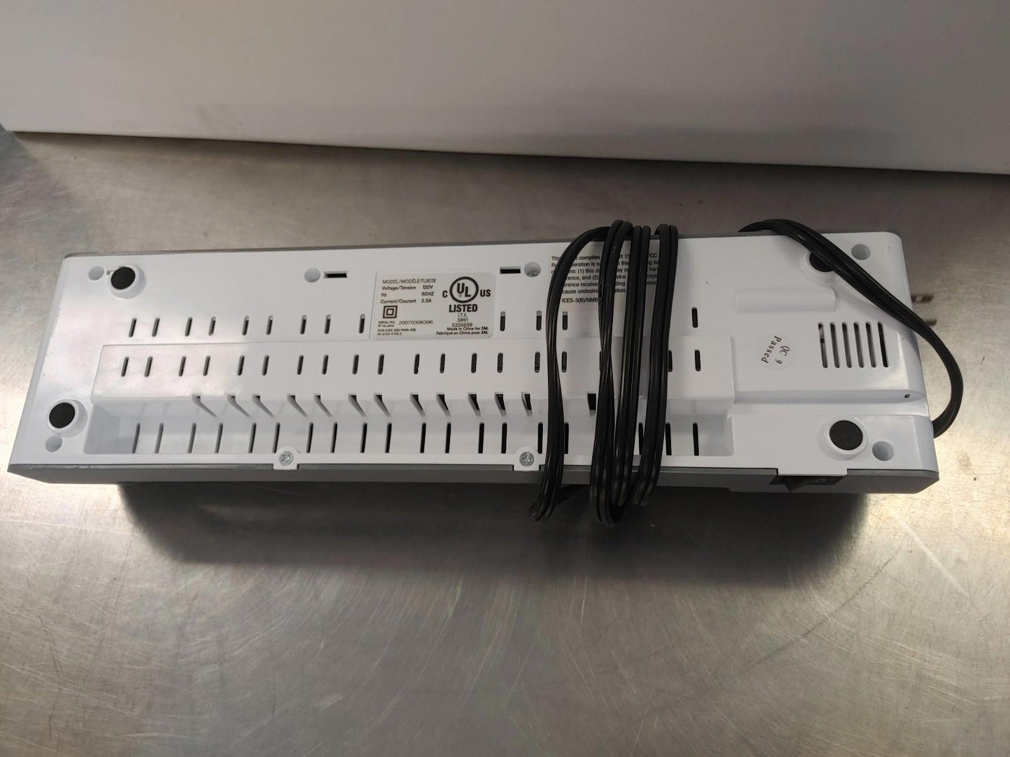 Excellent Condition Scotch Portable Desk Laminator Model TL901X Grey Working