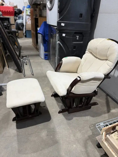 Storkcraft Glider and Ottoman