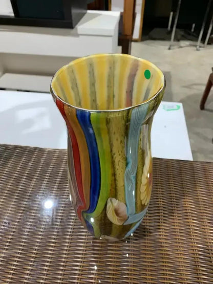 Primary colour Glass Flower Vase - Murano