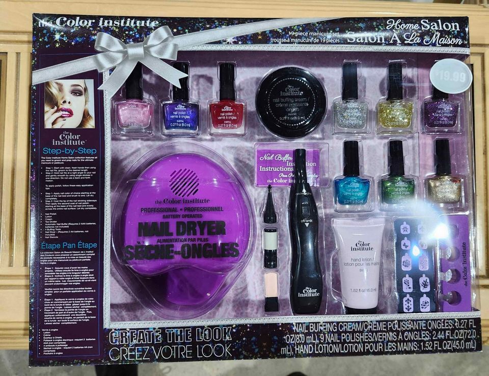 New! The Color Institute 19 Piece Manicure/Pedicure Set - 6 Available