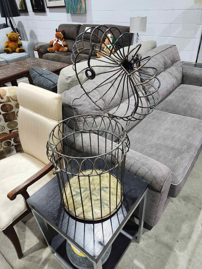 Vintage Wrought Iron Birdcage