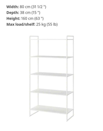 Ikea Metal JONAXEL Shelf unit - White