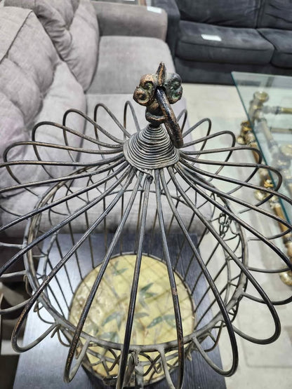 Vintage Wrought Iron Birdcage