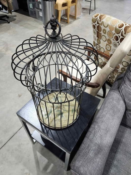 Vintage Wrought Iron Birdcage