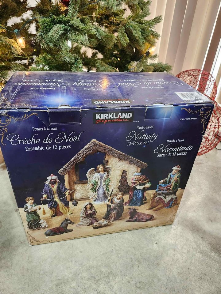 Kirkland 12-Piece Hand Crafted Nativity Set