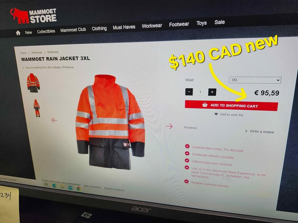 Mammoet Rain Jacket