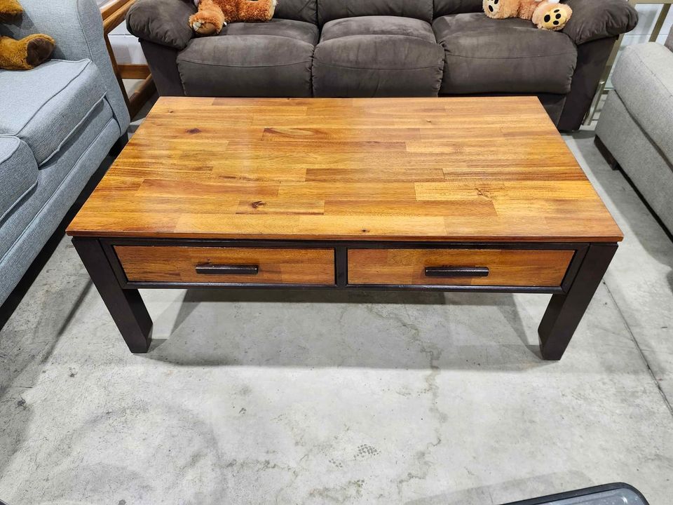 Holland House Solid Wooden Coffee Table with 2 Drawers