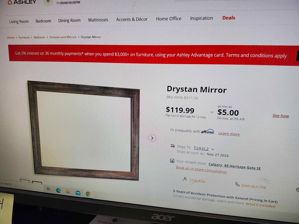 Ashley Drystan Mirror