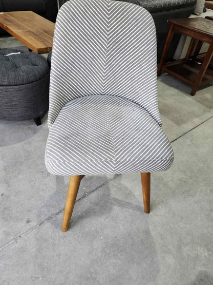 Stripy swivel accent chair