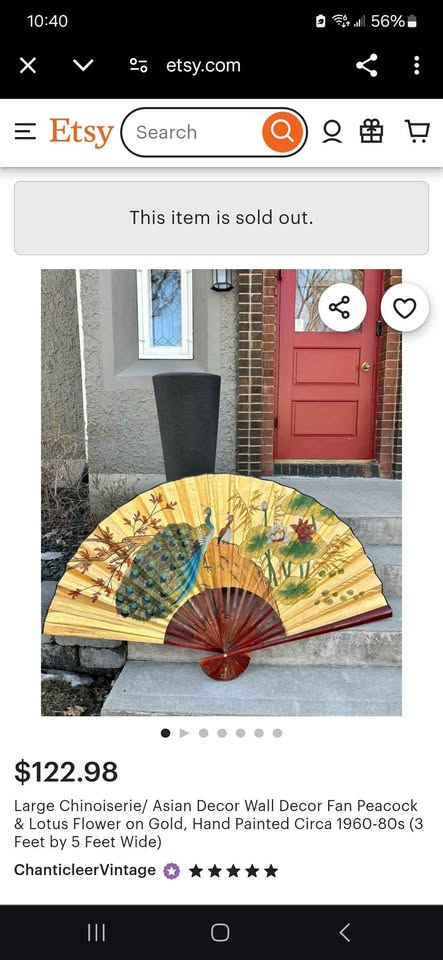 Asian Decorative Wall Fan