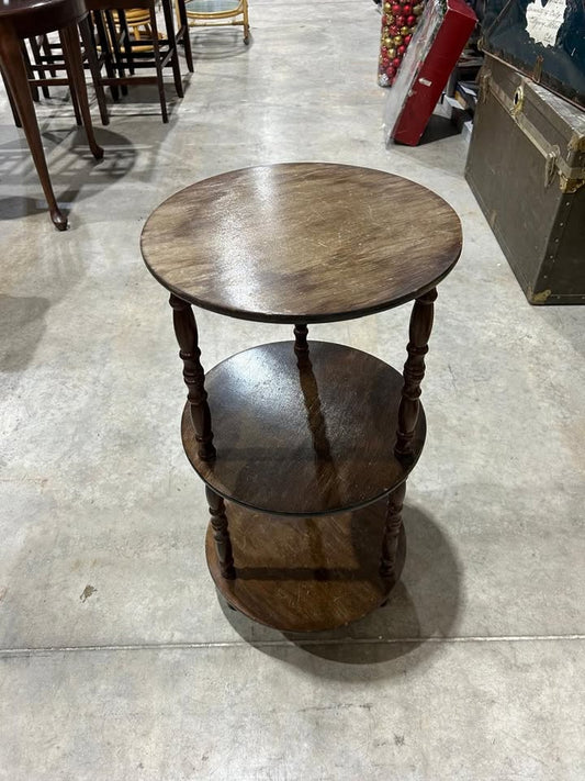 Mid-Century 3 Tier Round Plant Stand