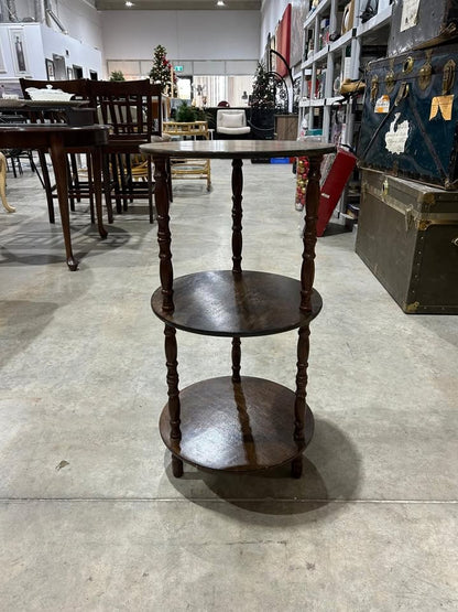 Mid-Century 3 Tier Round Plant Stand