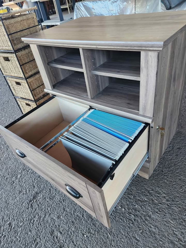 Sauder Harbor View - Lateral File in Salt Oak