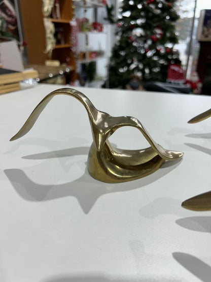 Vintage Brass Seagull Birds - Set of 3