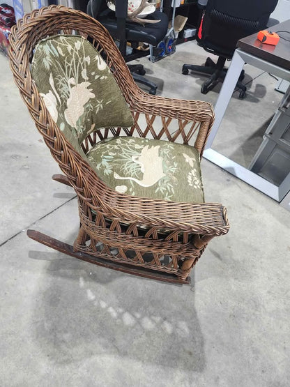 Vintage Wicker Rocking Chair