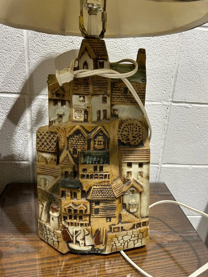 Tremaen Pottery Large Village Lamp