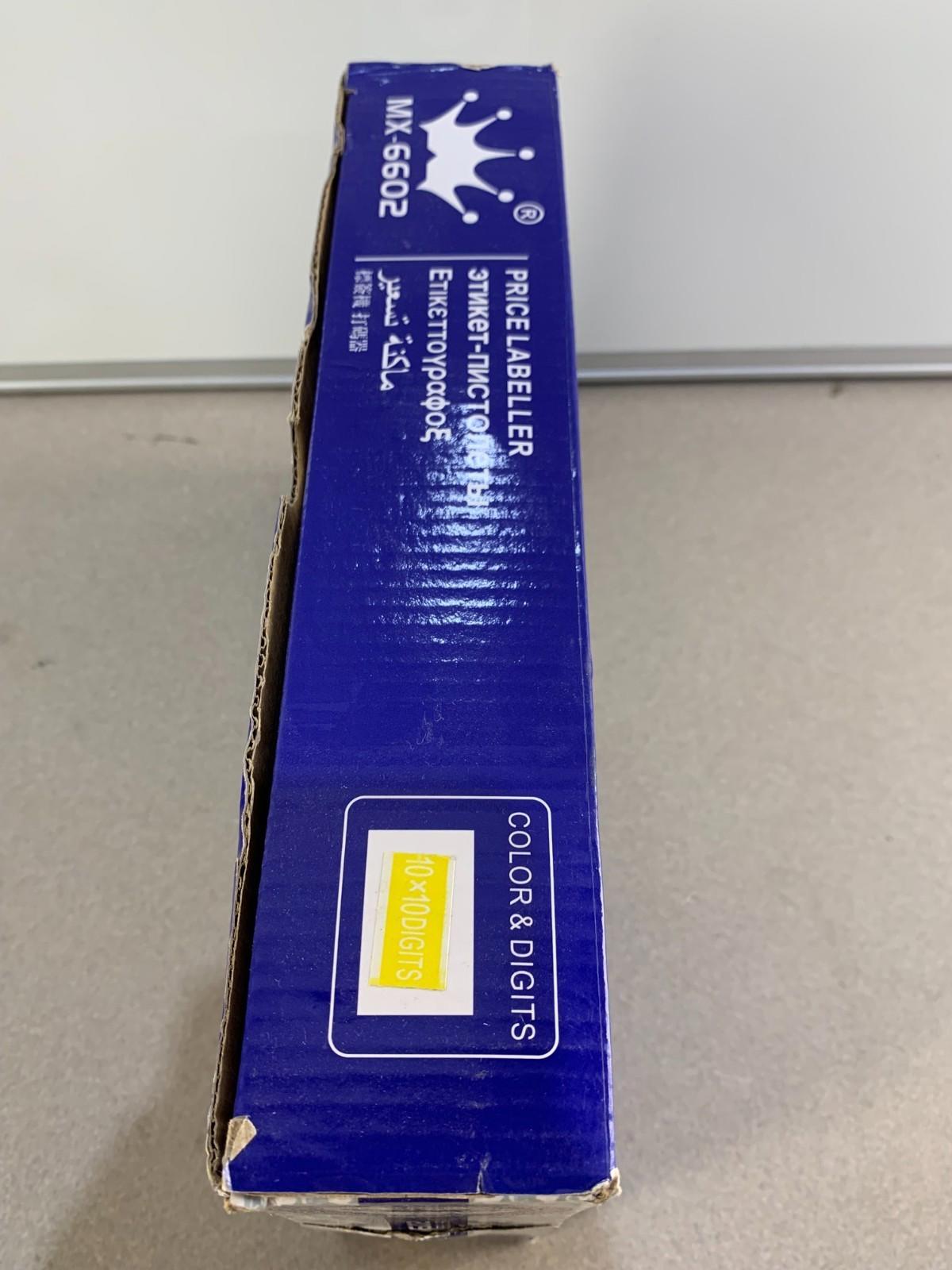 MX6602 2 Line 20 Bit Price Label Gun, Kit Numerical Tag Gun for Office,