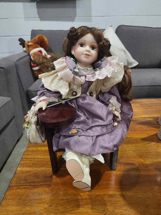 Porcelain Doll on Desk