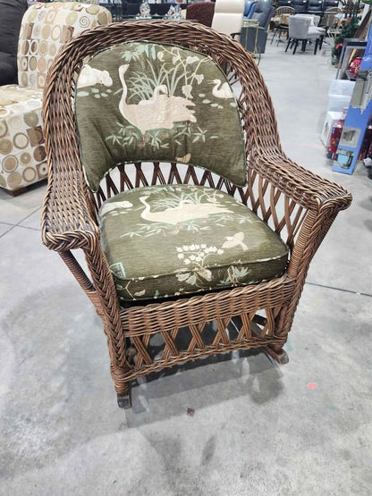 Vintage Wicker Rocking Chair