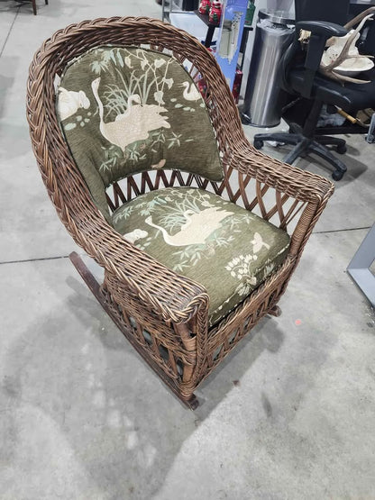 Vintage Wicker Rocking Chair