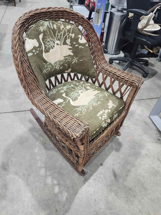 Vintage Wicker Rocking Chair