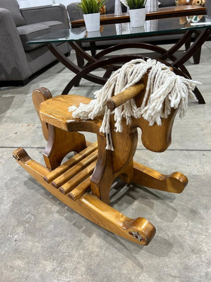 Vintage Rocking Wooden Horse