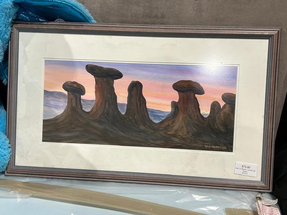 Dan A. Munro Framed Hoodoo Landscape Artwork