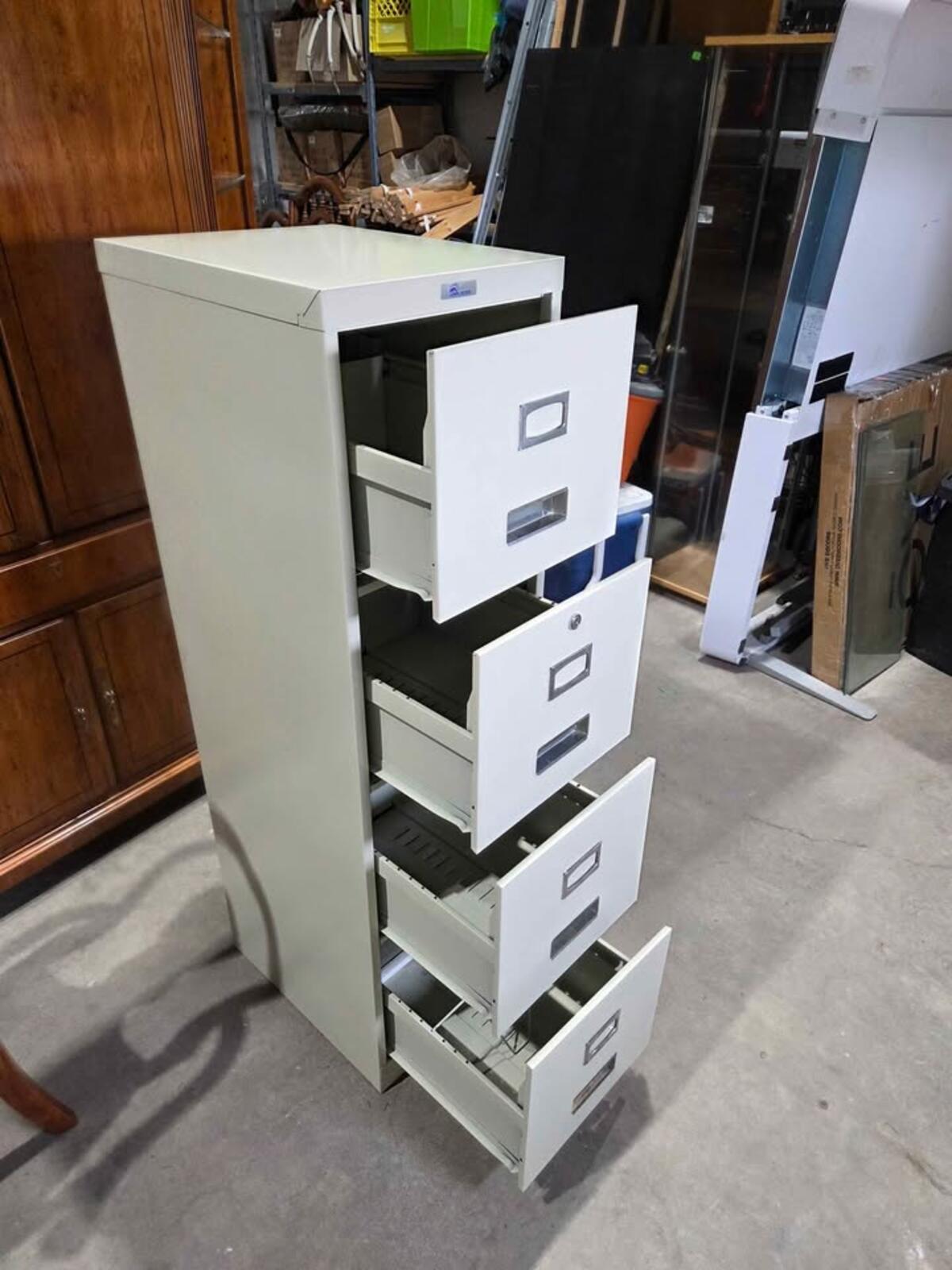 Commander 4-Drawer Metal Filing Cabinet