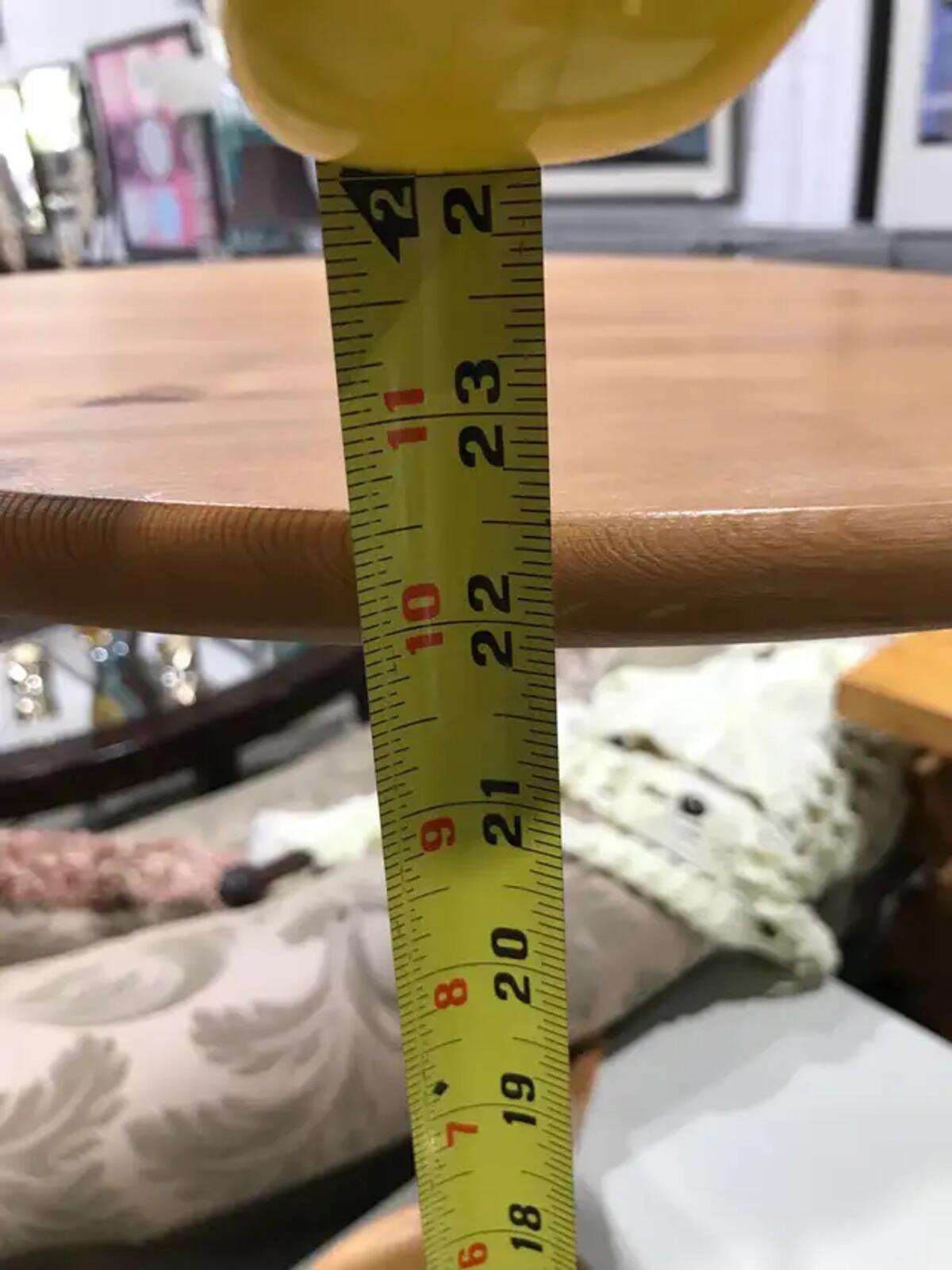 Rustic Round Pine Side Table - 22.5’ x 19.5’