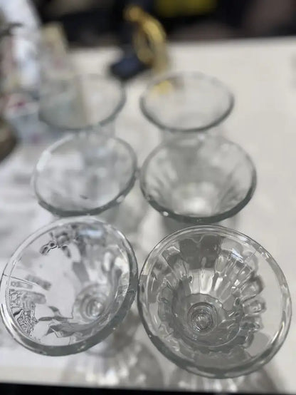 Glass Dessert Cup Bowls (Set Of 6)