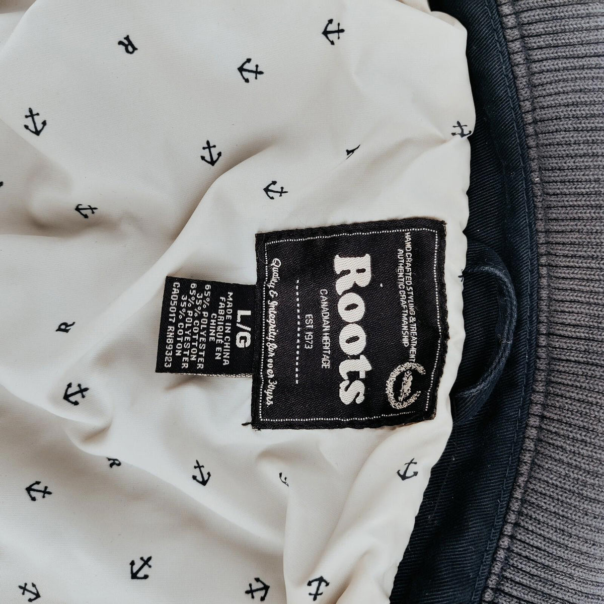 Veste bleue Roots, taille L