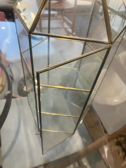 Golden 3-tier Terrarium Display Case