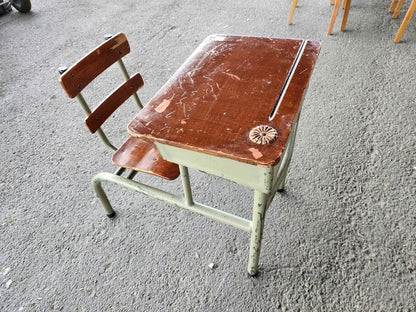 Antique School Desk and Chair