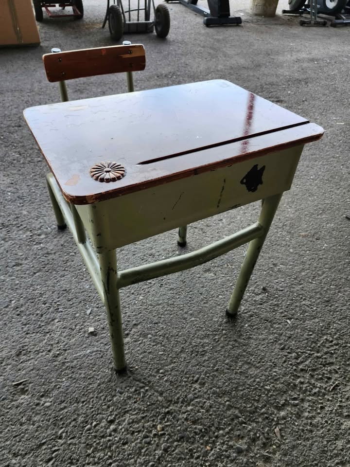 Antique School Desk and Chair