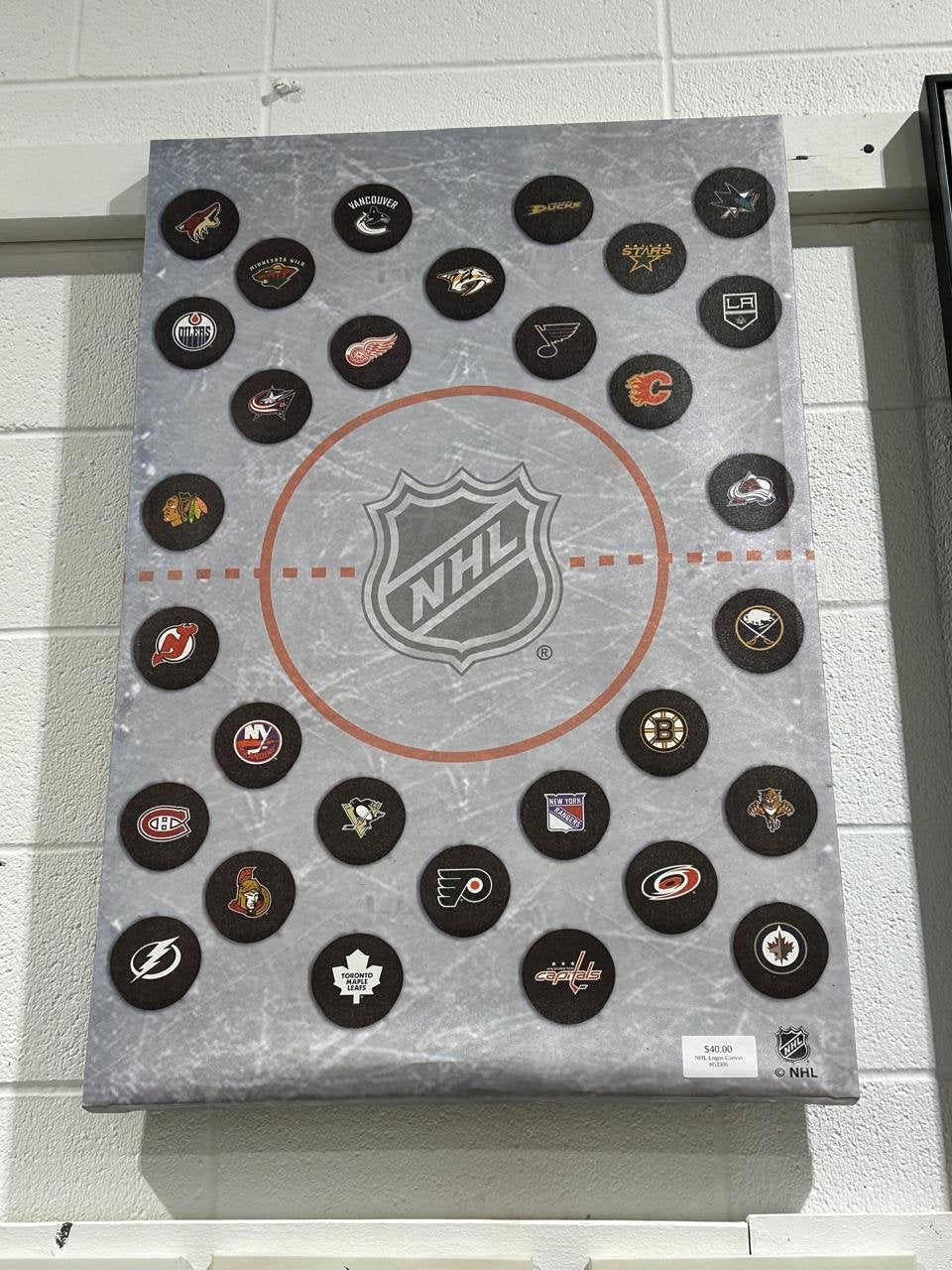 NHL logos Canvas