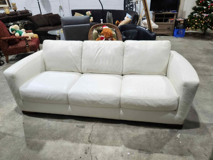 Natuzzi Italsofa Genuine Leather Sofa