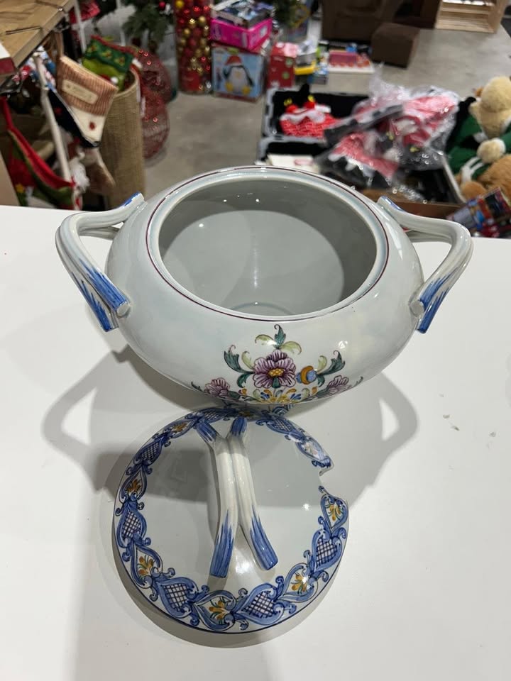 Soup Bowl - Porcelain/HandPainted Made in Portugal