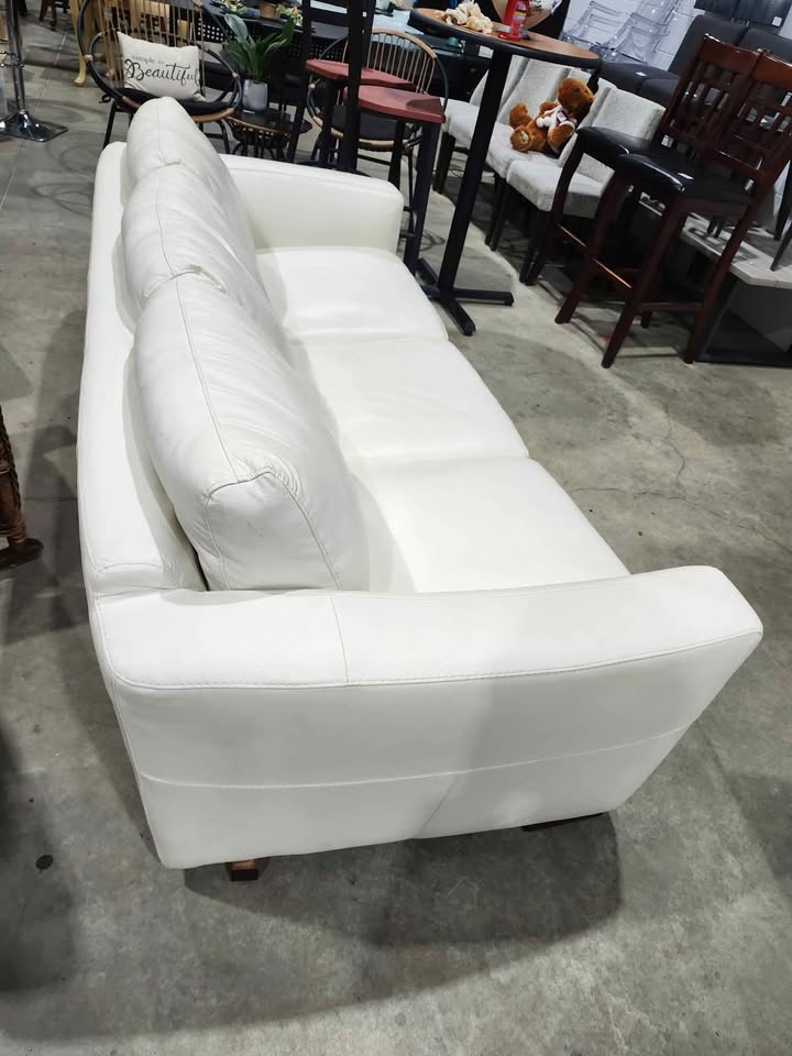 Natuzzi Italsofa Genuine Leather Sofa