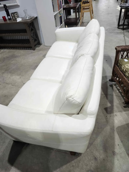 Natuzzi Italsofa Genuine Leather Sofa